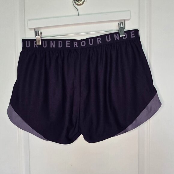Under Armour Play Up Short 3" - XL Deep Purple/Lavender - Picture 2 of 4